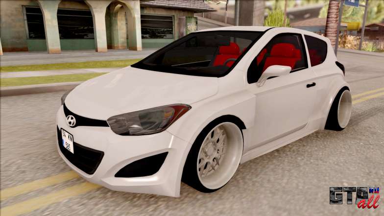 Hyundai i20 для GTA San Andreas вид спереди