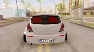 Hyundai i20 для GTA San Andreas вид сзади