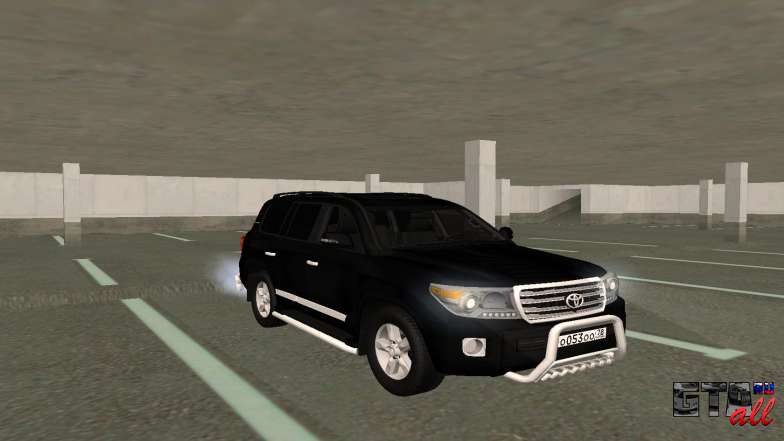 Toyota Land Cruiser 200 для GTA San Andreas вид спереди