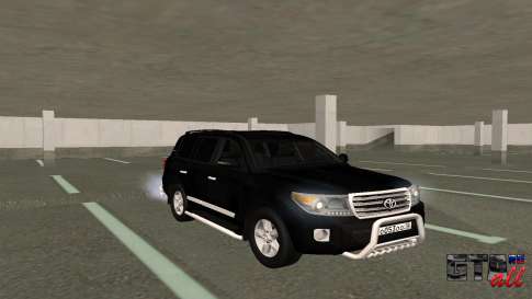 Toyota Land Cruiser 200 для GTA San Andreas вид спереди