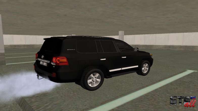 Toyota Land Cruiser 200 для GTA San Andreas вид сбоку