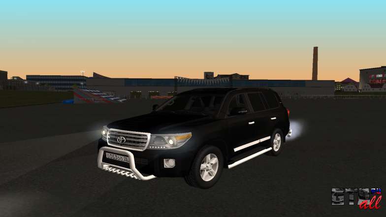 Toyota Land Cruiser 200 для GTA San Andreas передняя часть