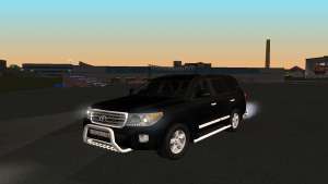 Toyota Land Cruiser 200 для GTA San Andreas передняя часть