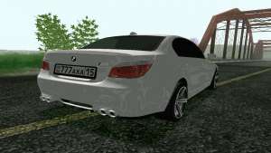 BMW M5 E60 для GTA San Andreas задняя часть