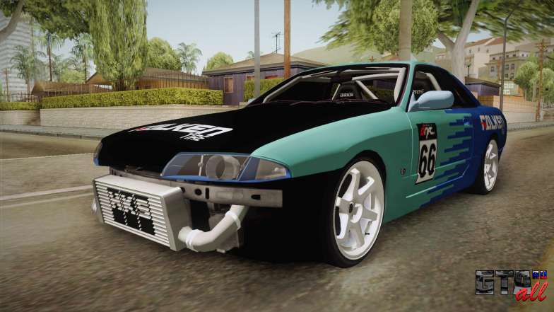 Nissan Skyline R32 Drift Falken для GTA San Andreas передняя часть