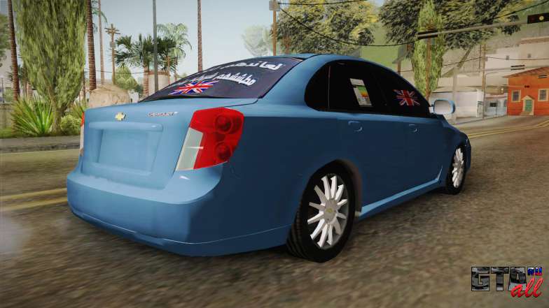 Chevrolet Optra 2010 Hajwala Saudi для GTA San Andreas вид сзади