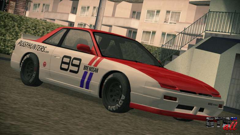 Nissan Silvia S13 Onevia для GTA San Andreas вид спереди