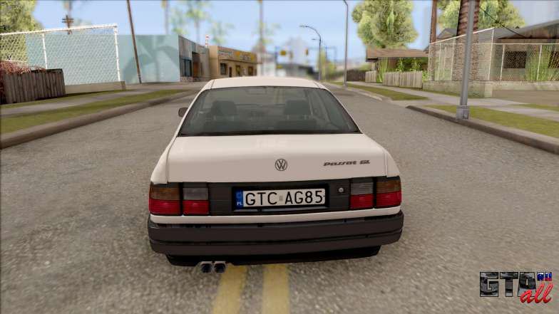 Volkswagen Passat B3 Sedan для GTA San Andreas вид сзади