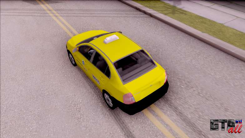 Hyundai Accent Taxi Colombiano для GTA San Andreas вид сверху