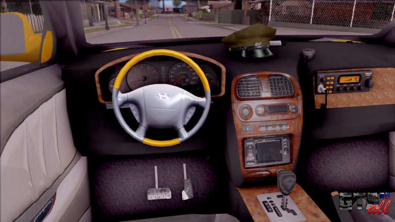 Hyundai Accent Taxi Colombiano для GTA San Andreas салон