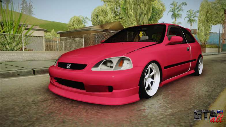 Honda Civic EK9 Stance для GTA San Andreas вид спереди