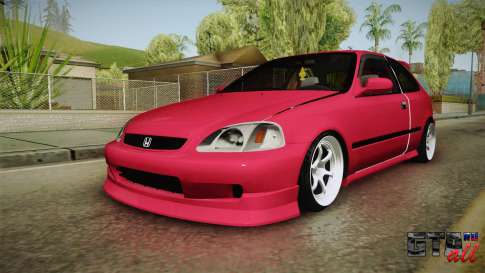 Honda Civic EK9 Stance для GTA San Andreas вид спереди