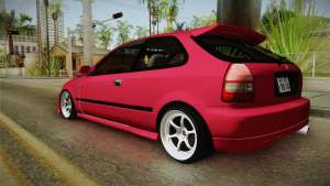 Honda Civic EK9 Stance для GTA San Andreas вид сзади