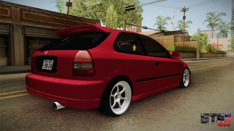 Honda Civic EK9 Stance для GTA San Andreas задняя часть