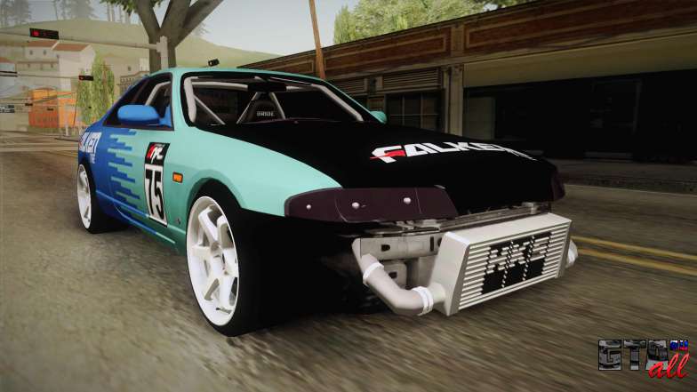 Nissan Skyline R33 Drift Falken для GTA San Andreas вид спереди