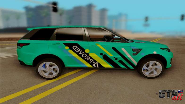 Range Rover SVR для GTA San Andreas вид сбоку