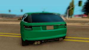 Range Rover SVR для GTA San Andreas задняя часть