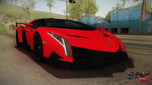 Lamborgini Veneno Roadster 2014 IVF v2 для GTA San Andreas вид спереди