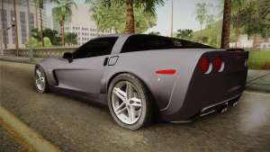 Chevrolet Corvette C6 Z06 для GTA San Andreas вид сзади