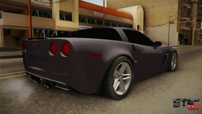 Chevrolet Corvette C6 Z06 для GTA San Andreas задняя часть