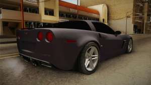 Chevrolet Corvette C6 Z06 для GTA San Andreas задняя часть