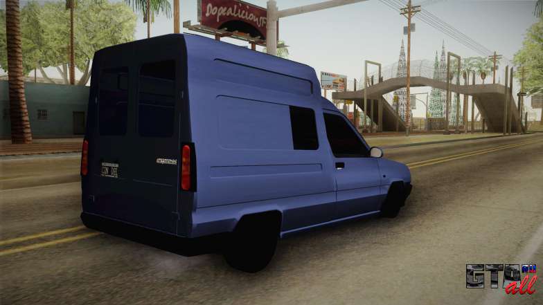 Renault Express для GTA San Andreas вид сзади