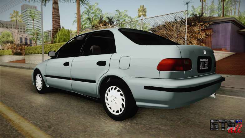 Honda Civic 1.5 LX 1995 для GTA San Andreas вид сзади