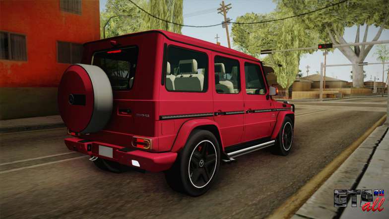 Mercedes-Benz G65 AMG 2013 для GTA San Andreas вид сзади