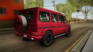 Mercedes-Benz G65 AMG 2013 для GTA San Andreas вид сзади