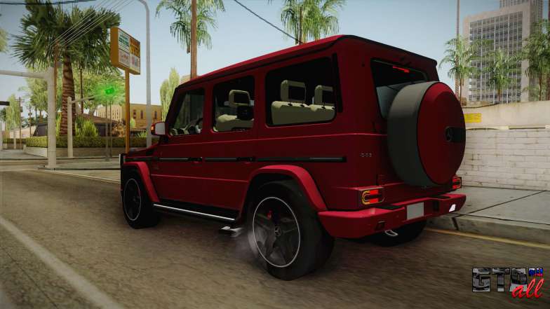 Mercedes-Benz G65 AMG 2013 для GTA San Andreas задняя часть