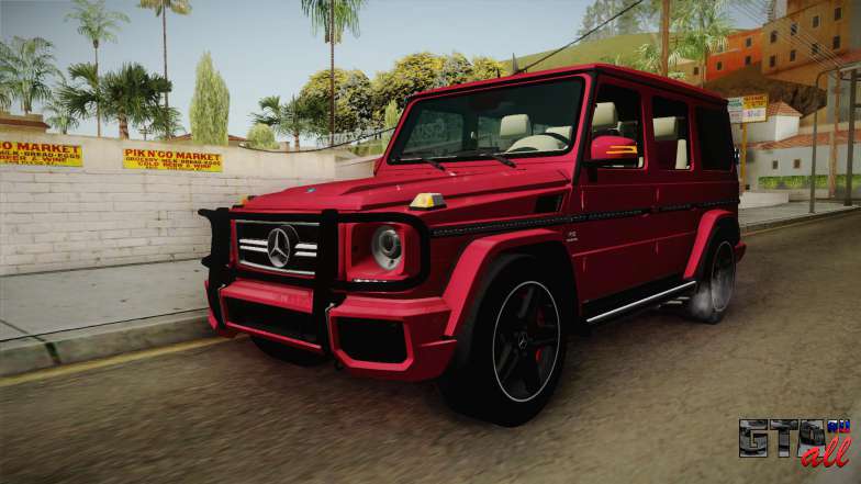 Mercedes-Benz G65 AMG 2013 для GTA San Andreas передняя часть