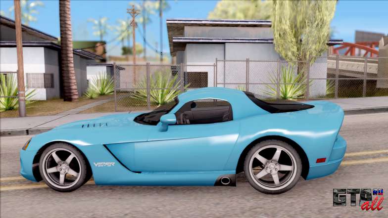 Dodge Viper SRT-10 для GTA San Andreas вид сбоку