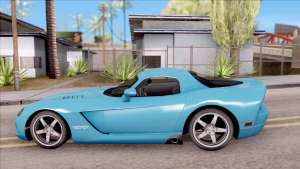 Dodge Viper SRT-10 для GTA San Andreas вид сбоку