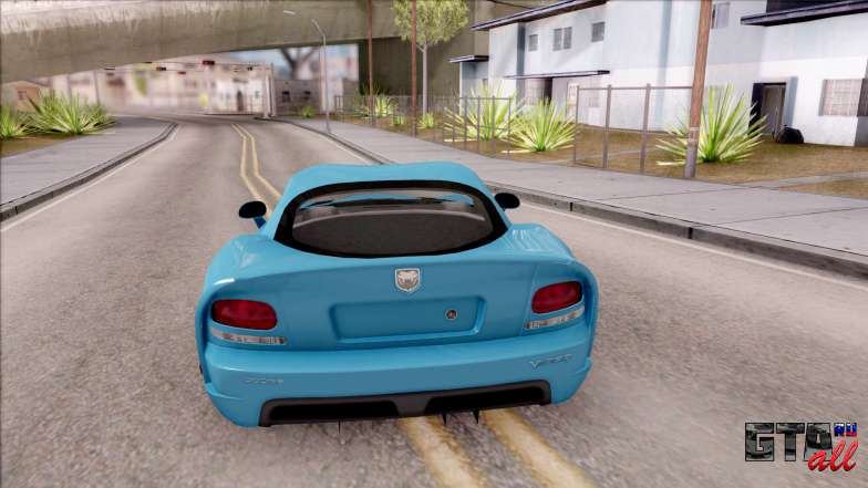 Dodge Viper SRT-10 для GTA San Andreas вид сзади