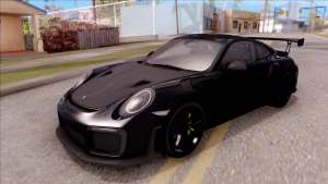 Porsche 911 GT2 RS 2017 SA Plate для GTA San Andreas вид спереди