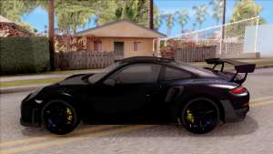 Porsche 911 GT2 RS 2017 SA Plate для GTA San Andreas вид сбоку