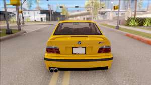 BMW M3 E36 1997 для GTA San Andreas вид сзади