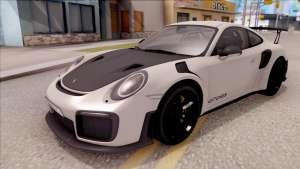 Porsche 911 GT2 RS 2017 EU Plate для GTA San Andreas вид спереди