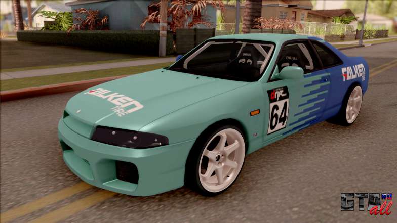 Nissan Skyline R33 Drift Falken для GTA San Andreas вид спереди