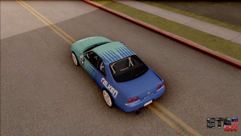 Nissan Skyline R33 Drift Falken для GTA San Andreas вид сверху