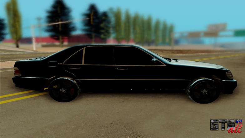 Mercedes Benz W140 Brabus для GTA San Andreas вид сбоку