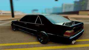 Mercedes Benz W140 Brabus для GTA San Andreas вид сзади