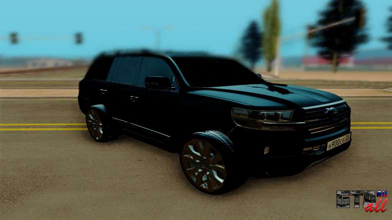 Toyota Land Cruiser 200 для GTA San Andreas вид спереди