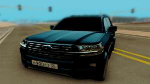 Toyota Land Cruiser 200 для GTA San Andreas вид спереди