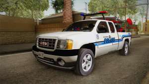 GMC Sierra San Andreas Police Lifeguard 2010 для GTA San Andreas вид спереди