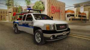 GMC Sierra San Andreas Police Lifeguard 2010 для GTA San Andreas передняя часть