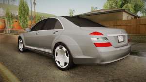 Mercedes-Benz S500 2013 для GTA San Andreas вид сзади