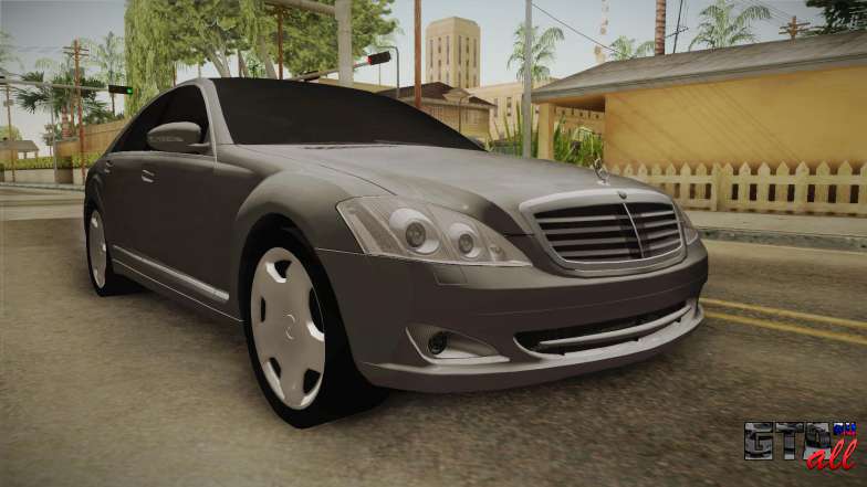 Mercedes-Benz S500 2013 для GTA San Andreas передняя часть