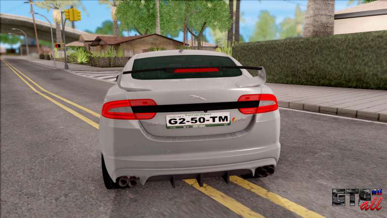 Jaguar XF R-S 2015 для GTA San Andreas вид сзади