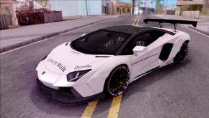 Lamborghini Aventador LP700-4 LB Walk Custom для GTA San Andreas вид спереди